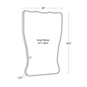 Piero Metal Mirror (Steel)
