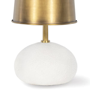 Southern Living Hattie Concrete Mini Lamp (Natural Brass)