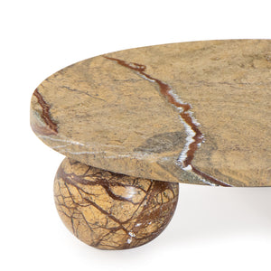 Marlow Marble Plate Small (Brown)