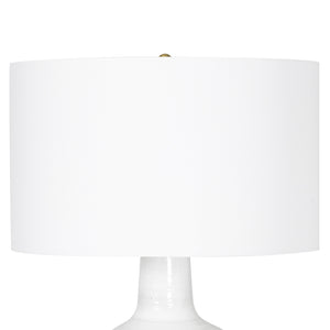 Clemente Ceramic Table Lamp (Earthenware White)