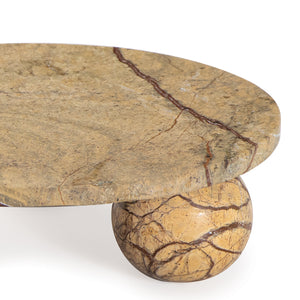 Marlow Marble Plate Small (Brown)