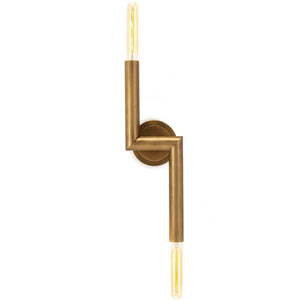Wolfe Sconce (Natural Brass)