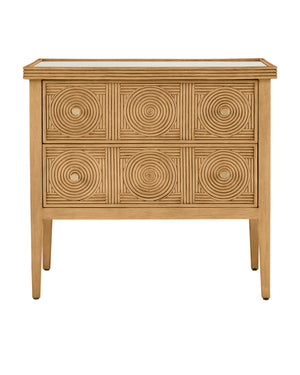 Santos Sea Sand Chest with Glass Top