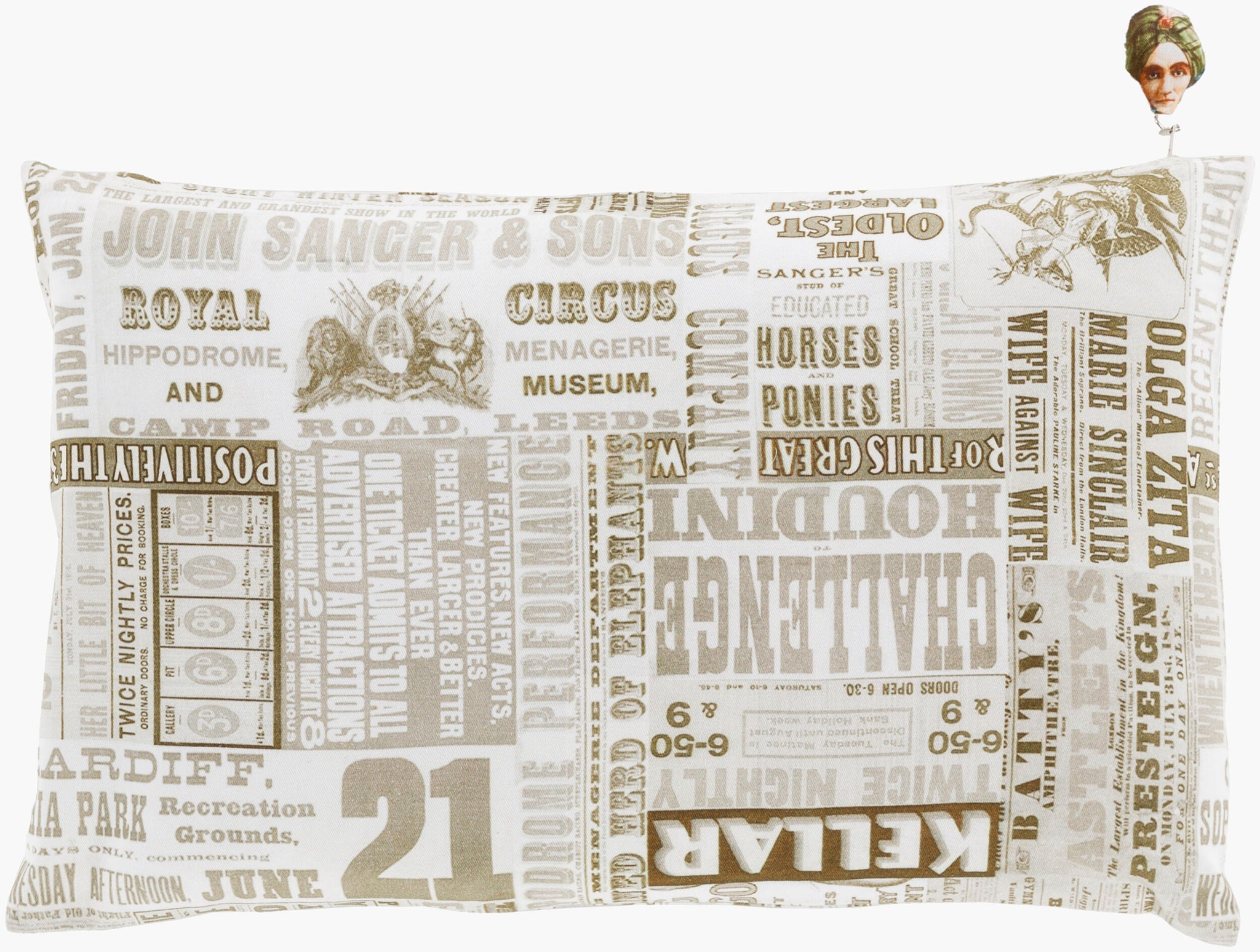 Surya Mind Games MNG-006 Lumbar Pillow