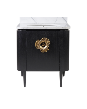Briallen 30" Black Vanity with Oval Undermount Sink