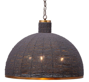 Big Sur 1-Light Beaded Chandelier, Slate Blue