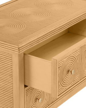 Santos Sea Sand Chest with Glass Top