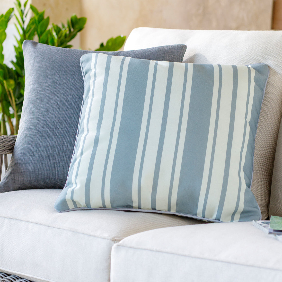 Surya Nautical Stripe NS-005 Accent Pillow