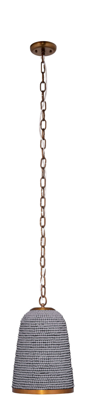 Creekside I-Light Beaded Pendant, Slate Blue