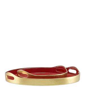 Riya Red Tray Set of 2