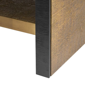 Odeon Coffee Table/Bench, Antique Brass and Dark Bronze | Odeon Collection | Villa & House