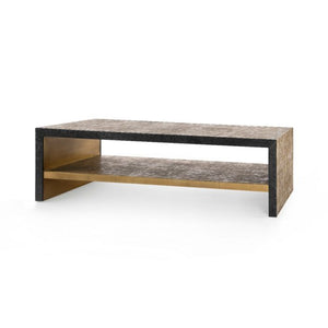 Odeon Coffee Table/Bench, Antique Brass and Dark Bronze | Odeon Collection | Villa & House