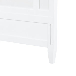 Olivia Queen Headboard With Bed Frame, Soft White, Vanilla | Olivia Collection | Villa & House