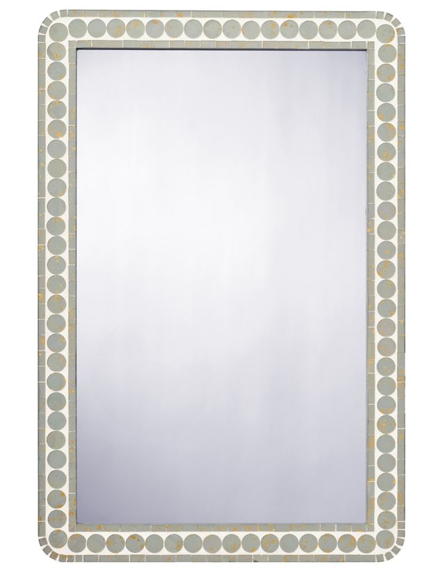 Penny Wood Rectangle Wall Mirror