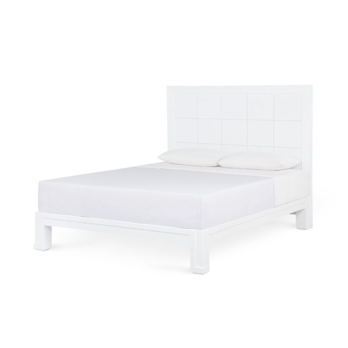 Patricia King Headboard With Bed Frame, Vanilla | Patricia Collection | Villa & House