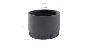 Harvest Planter, Large, Dark Gray