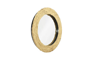 Molten Mirror, Round, Gold Leaf