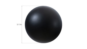 Ball on the Wall, Large, Matte Black