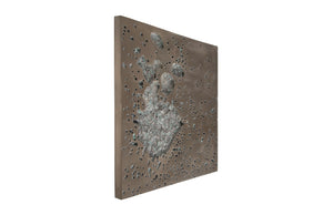 Splotch Wall Art, Square, Bronze Finish