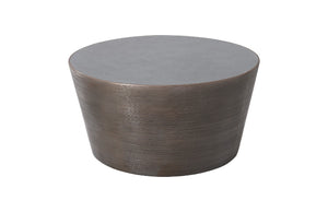 Kono Coffee Table, Bronze Finish with Concrete Top