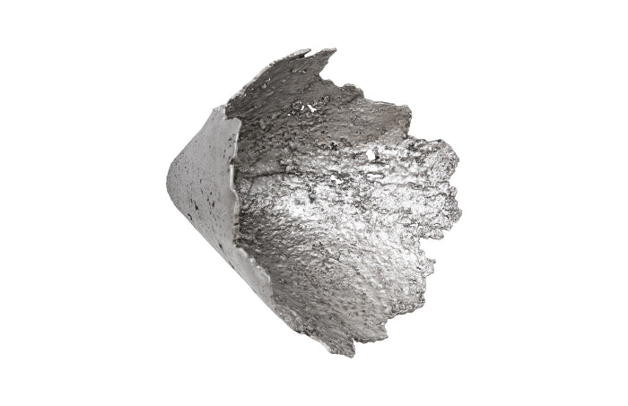 Jagged Splash Bowl Wall Art, Silver Leaf