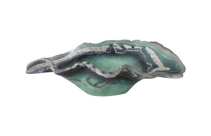 Cast Onyx Fluorite Bowl, Faux Finish, Small