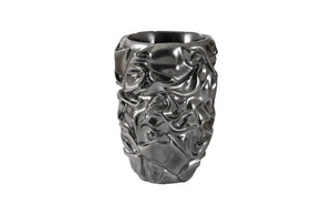 Drape Planter, Liquid Silver