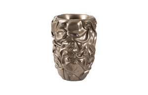 Drape Planter, Polished Bronze