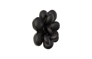 Oviferum Succulent Wall Art, Smooth Matte Black