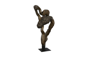 Cast Teak Root Sculpture, Resin, Bronze