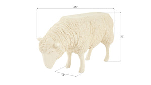 Sheep Side Table, Peach/Cream