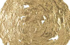 Molten Wall Disc, Medium, Gold Leaf