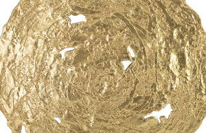 Molten Wall Disc, Large, Gold Leaf