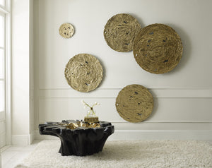 Molten Wall Disc, Large, Gold Leaf
