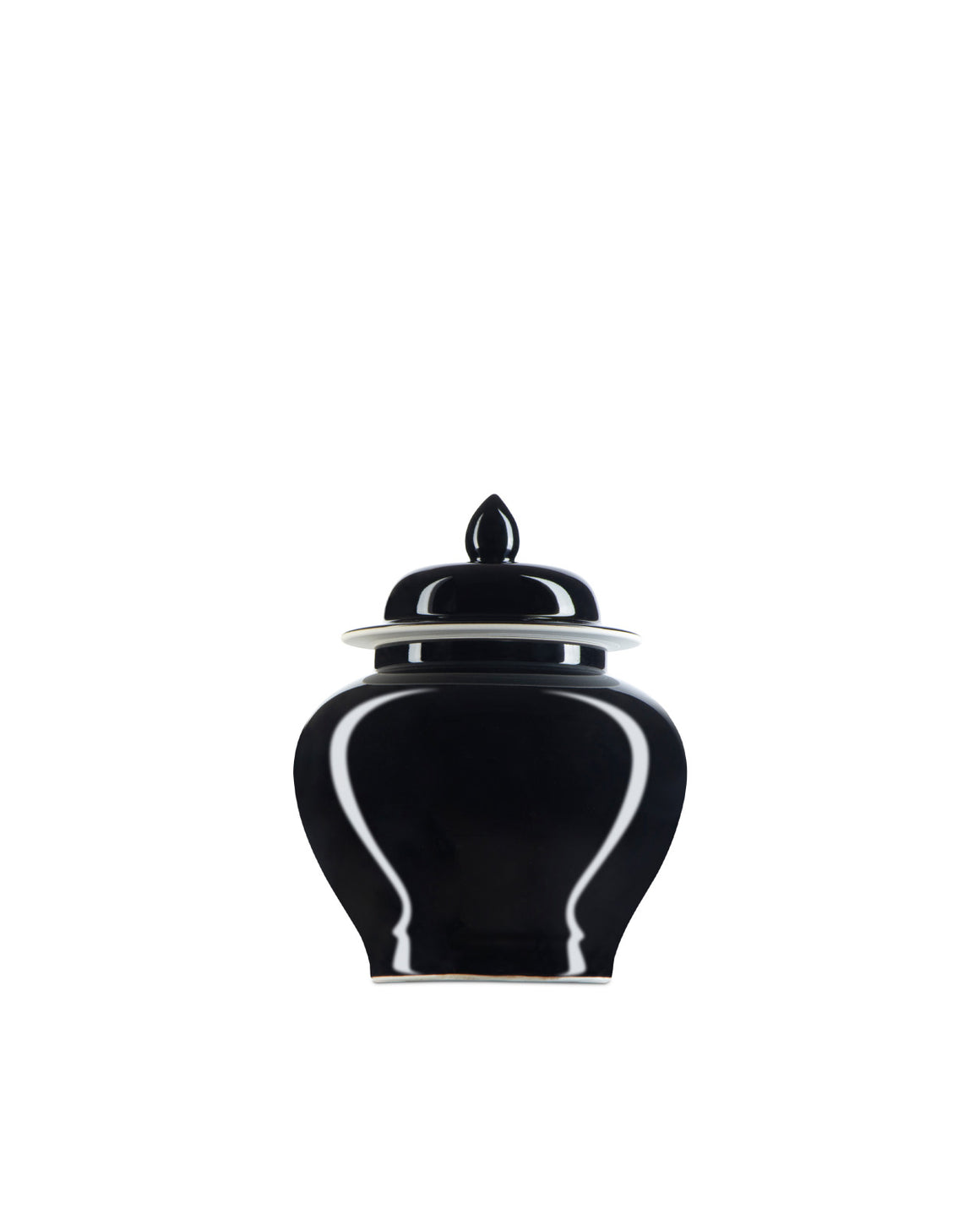 Imperial Black Small Temple Jar