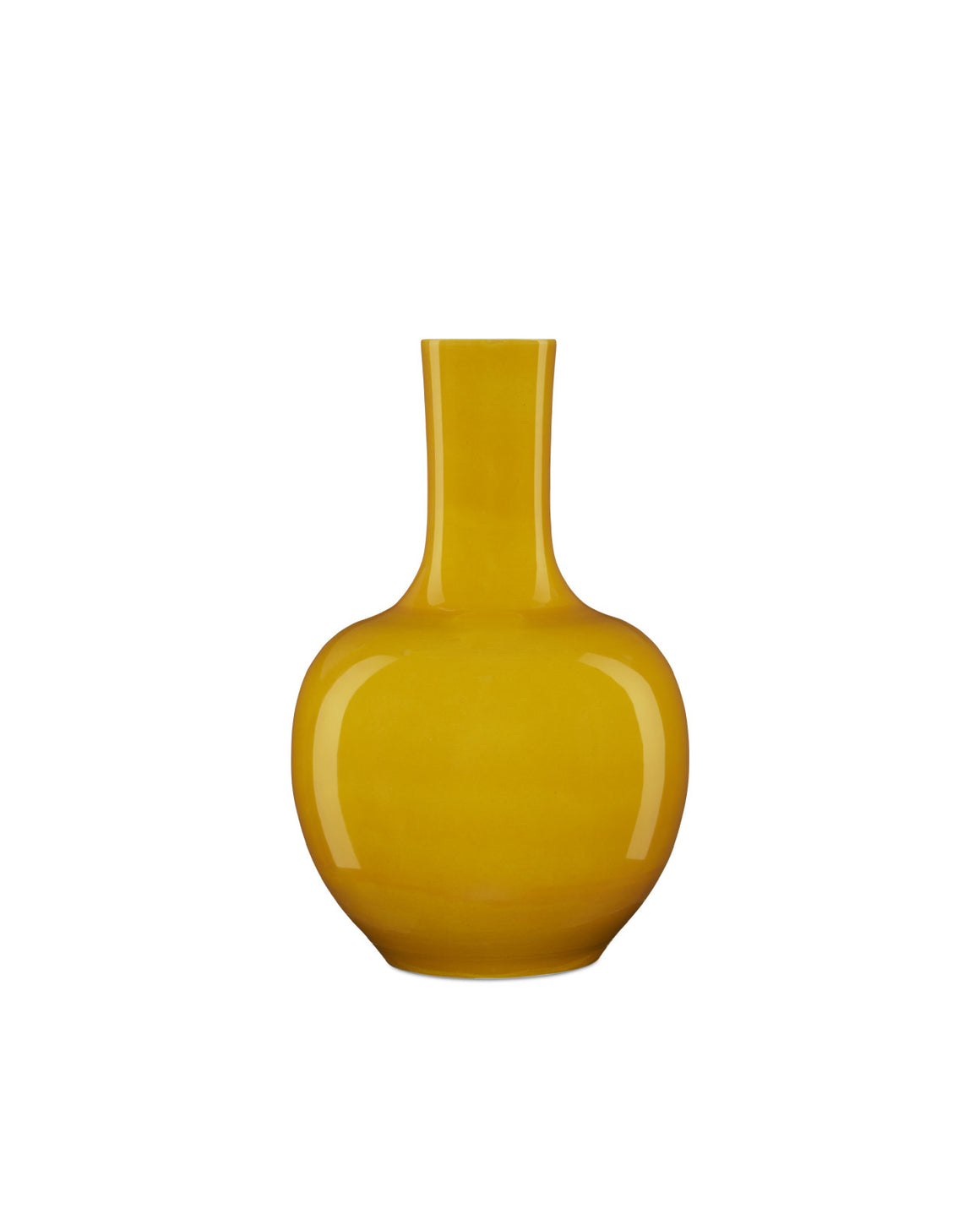 Imperial Yellow Long Neck Vase