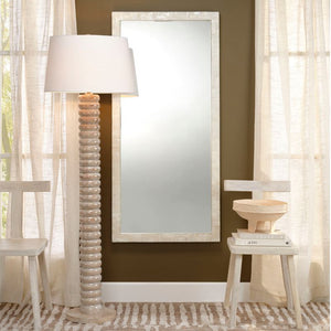 Monroe Mother of Pearl Rectangle Floor Mirror