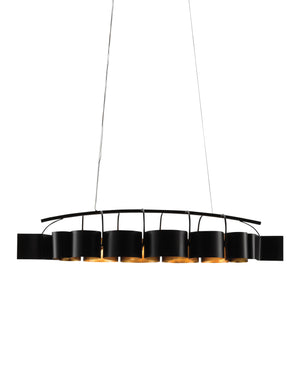 Marchfield Black Rectangular Chandelier