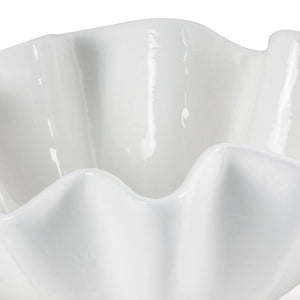 Regina Andrew Ruffled Ceramic Decorative Bowl – Large