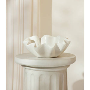 Regina Andrew Ruffled Ceramic Decorative Bowl – Large