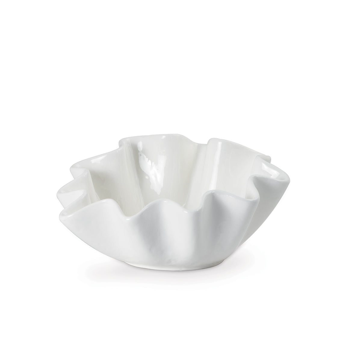 Regina Andrew Ruffled Ceramic Decorative Bowl – Medium