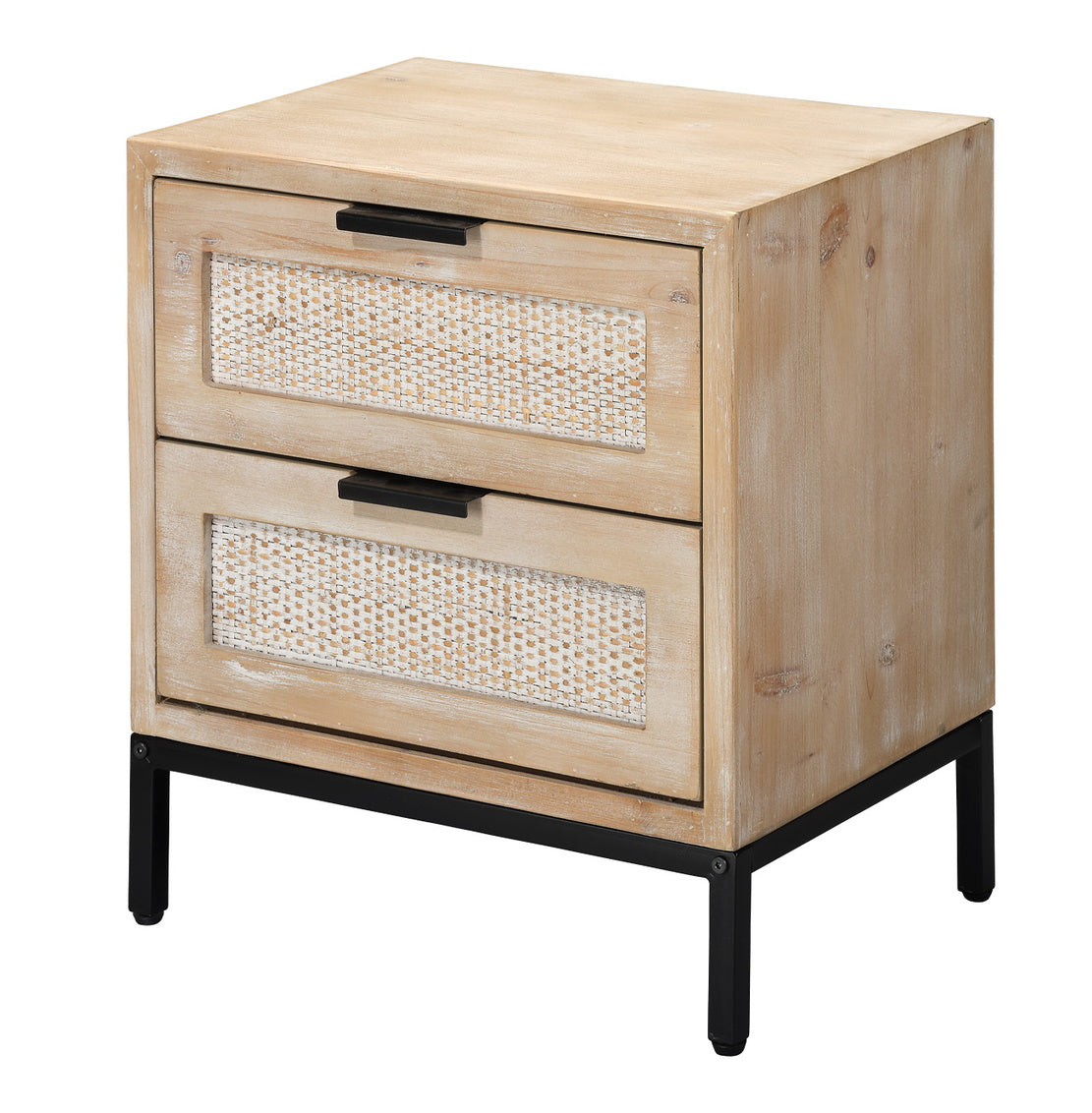 Reed 2 Drawer Side Table