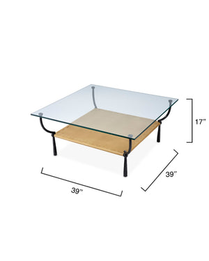 Renzo Coffee Table in Black Iron