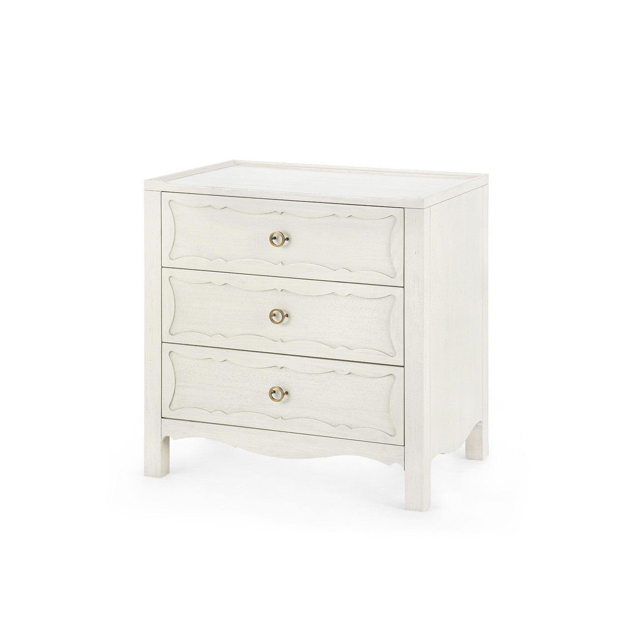 Sara 3-Drawer End Table, Sailcloth Sheen | Sara 3-Drawer End Table Collection | Villa & House