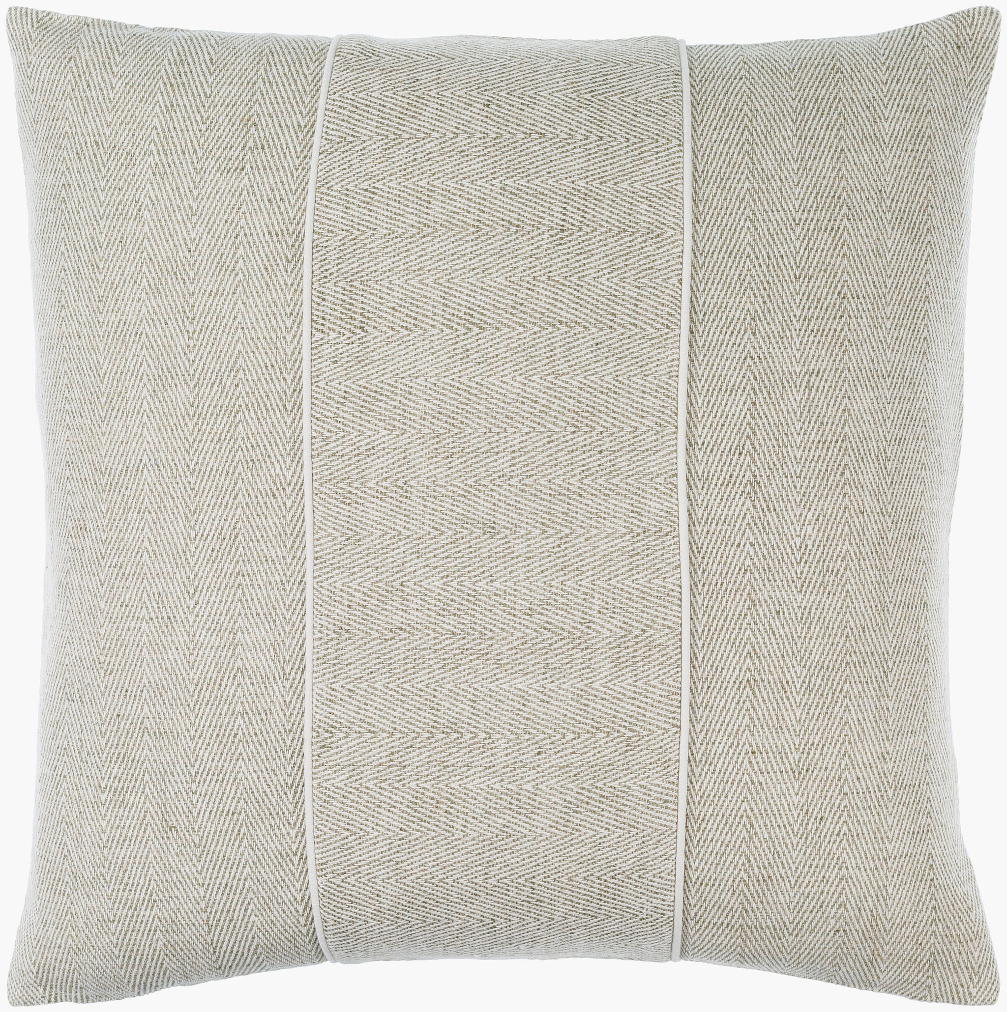 Surya Stitched Linen SCE-001 Accent Pillow