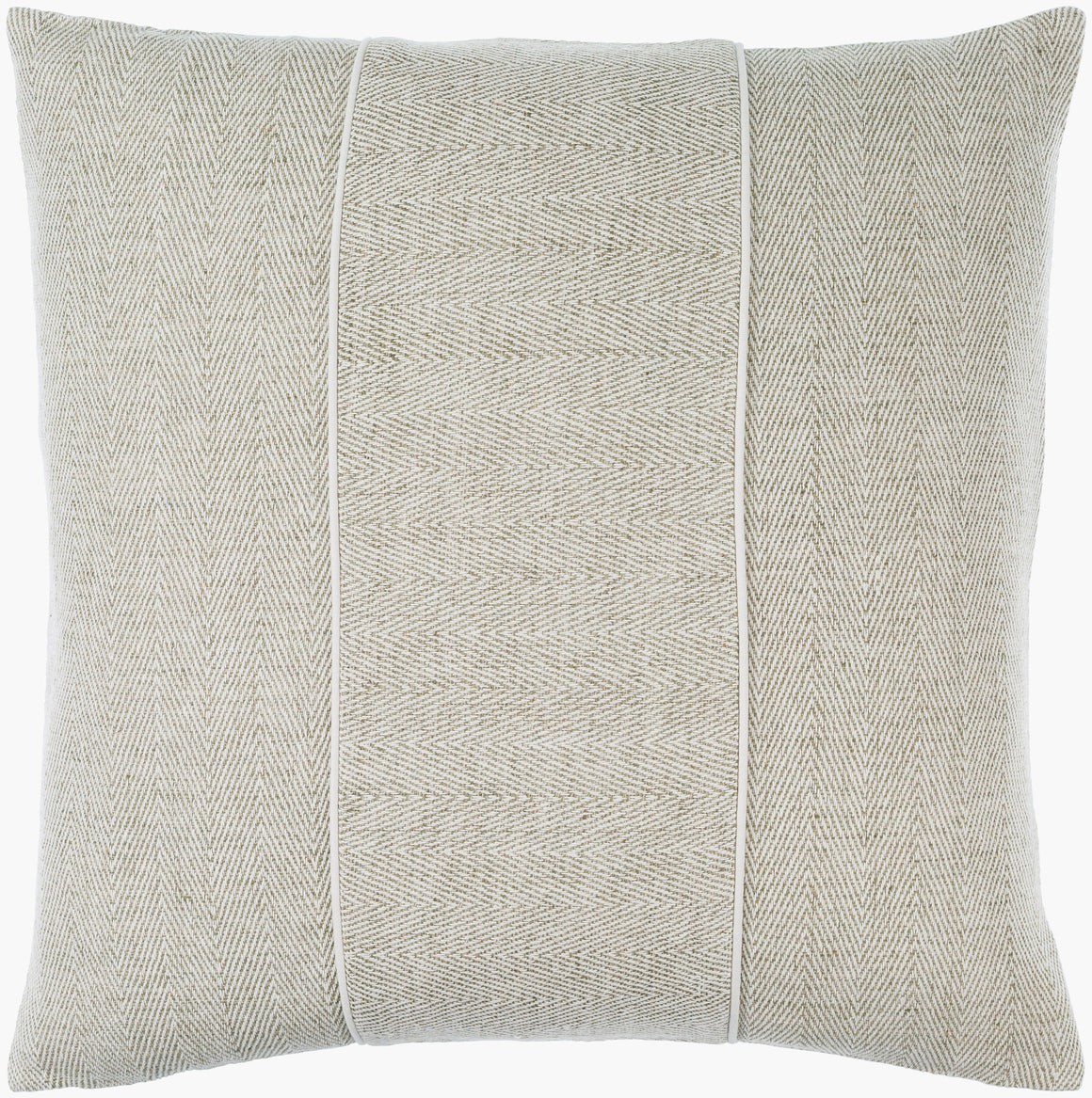 Surya Stitched Linen SCE-001 Accent Pillow