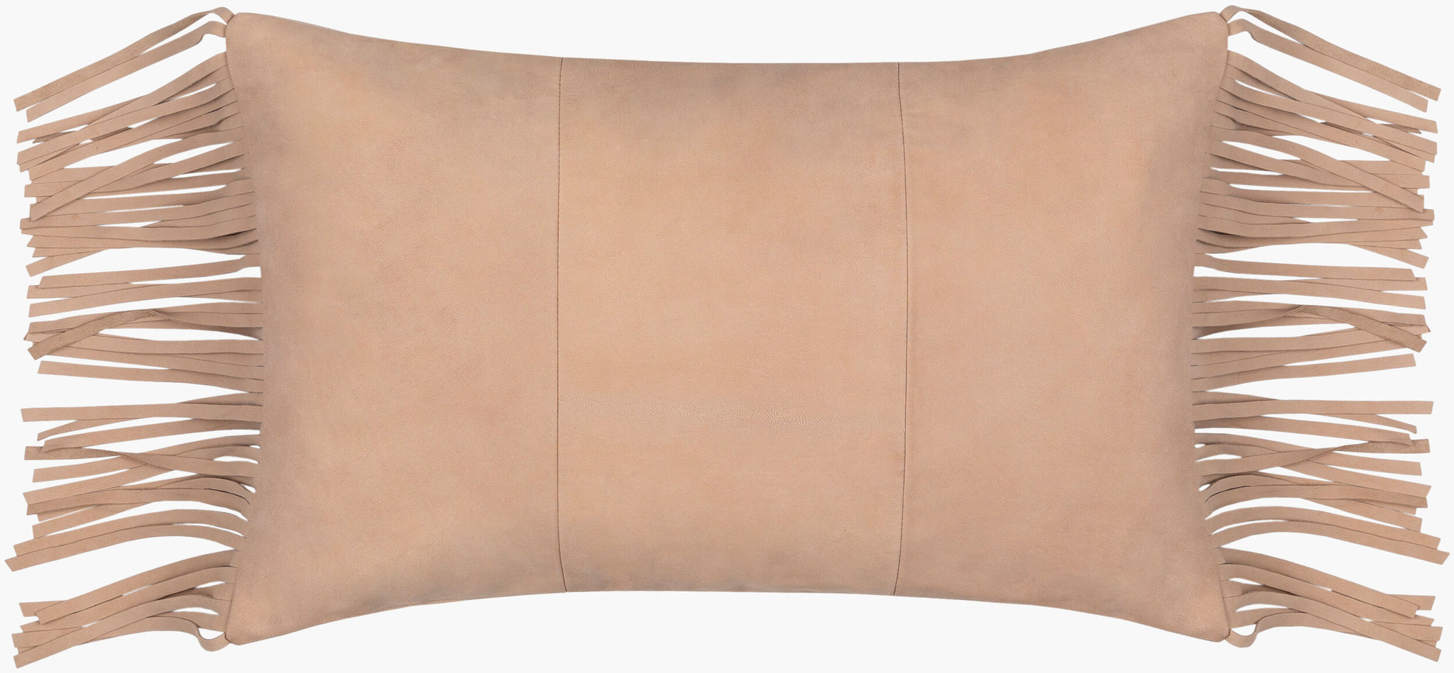 Surya Suede Fringe SFG-001 Lumbar Pillow