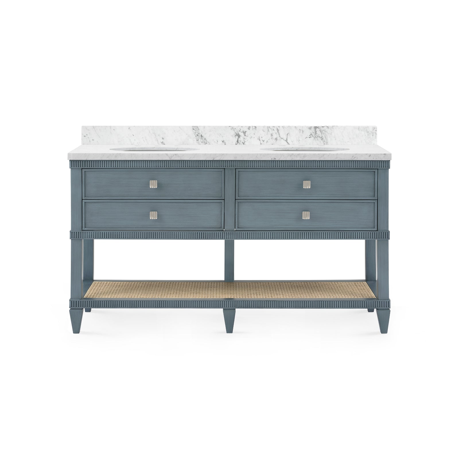Sienna 2-Drawer Table - Vanity BASE ONLY - Foggy Horizon | Sienna Collection | Villa & House