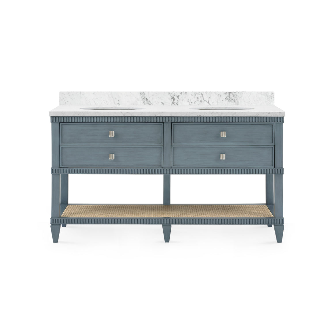 Sienna 2-Drawer Table - Vanity BASE ONLY - Foggy Horizon | Sienna Collection | Villa & House