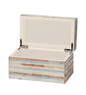 Roosevelt Blue Mother of Pearl Decorative Box, Small